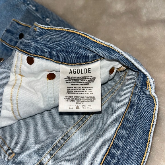 AGOLDE Riley High-Rise Straight Crop in Endeavor 26 - Picture 12 of 15